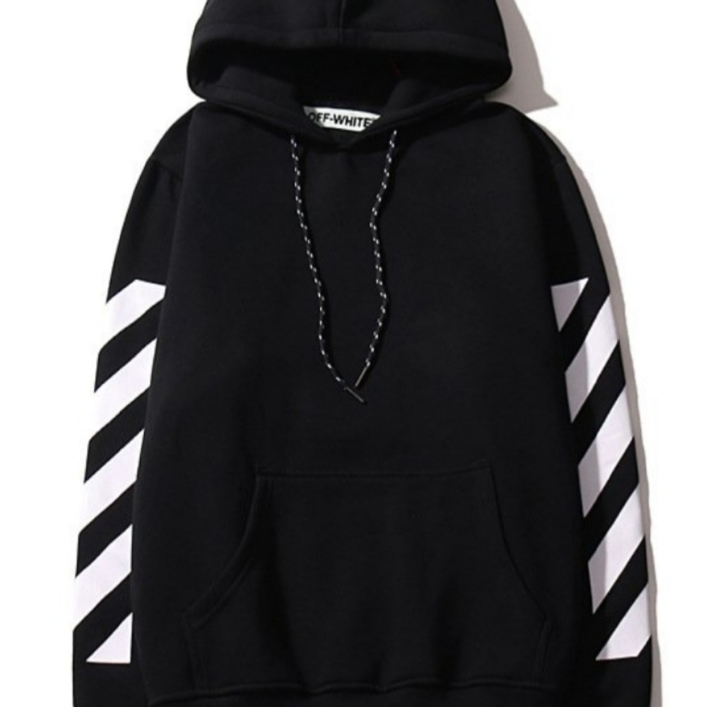 Off-white black pullover hoodie
